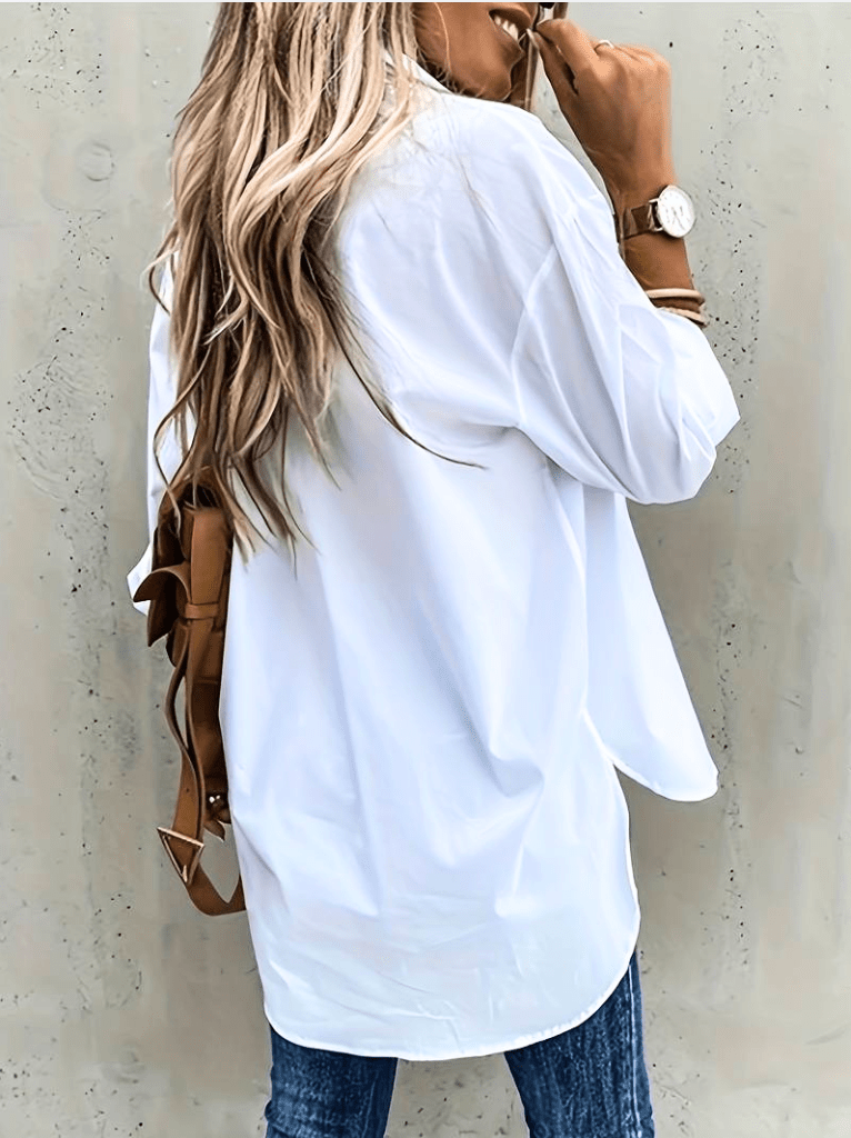 Dames casual shirt lichtgewicht lange mouwen blouse - veelzijdige dagelijkse stijl voor modieuze vrouwen