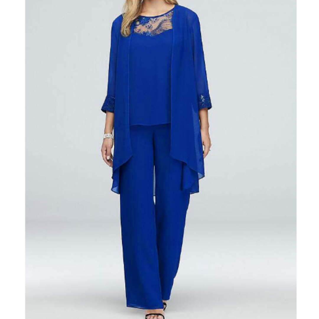 3-delige formele damesoutfit: elegante tuniek & broek - zakelijke kleding, chique ontwerp