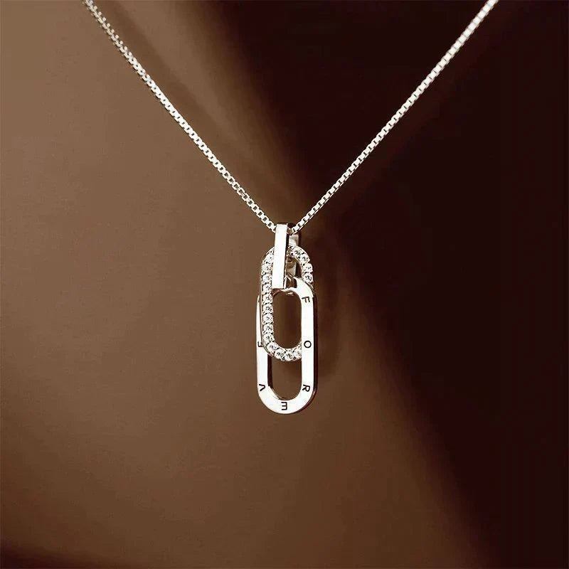 Gouden ketting met verstrengelde schakels - elegante dames sieraden - Bakkermode.nl