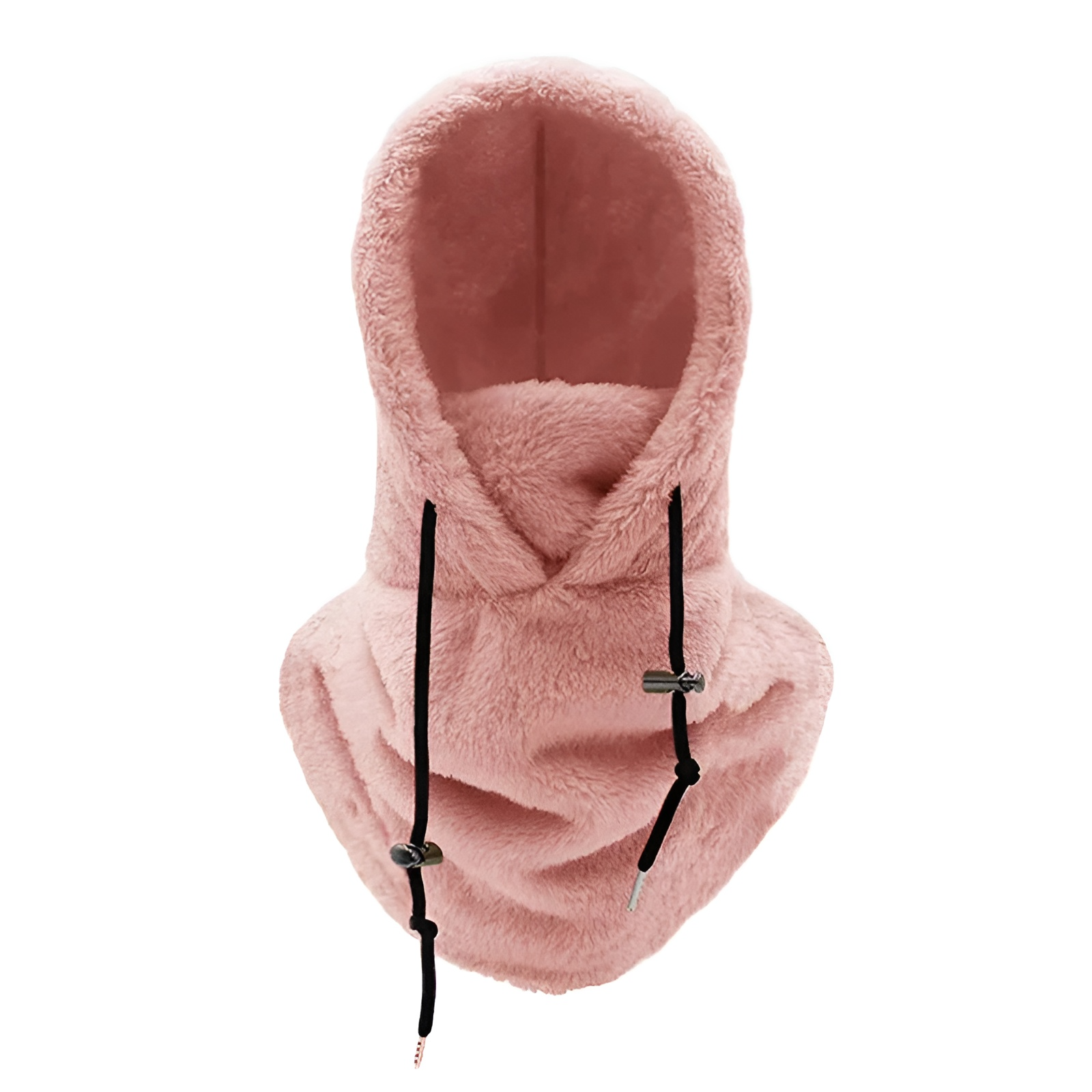 Fleece snood met capuchon - warme dames winter sjaal