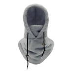 Fleece snood met capuchon - warme dames winter sjaal