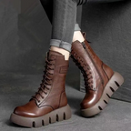 Veter combat boots - dameslaarzen met chunky zool - Bakkermode.nl