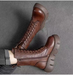 Veter combat boots - dameslaarzen met chunky zool - Bakkermode.nl