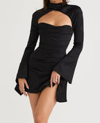 Draped corset jurk - verfijnde avondkleding