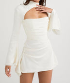 Draped corset jurk - verfijnde avondkleding