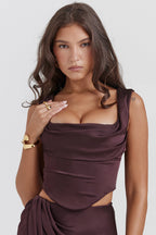 Maxi jurk - verfijnde dames avondjurk met uitsparingen