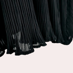 2-delige zwarte set - verfijnde damesblouse en cami combinatie