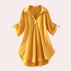 Losse blouse - stijlvolle v-hals top voor dames