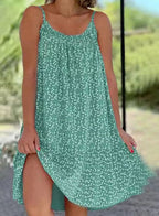 Mouwloze zomerjurk met bloemenprint - casual en veelzijdig voor vrouwen