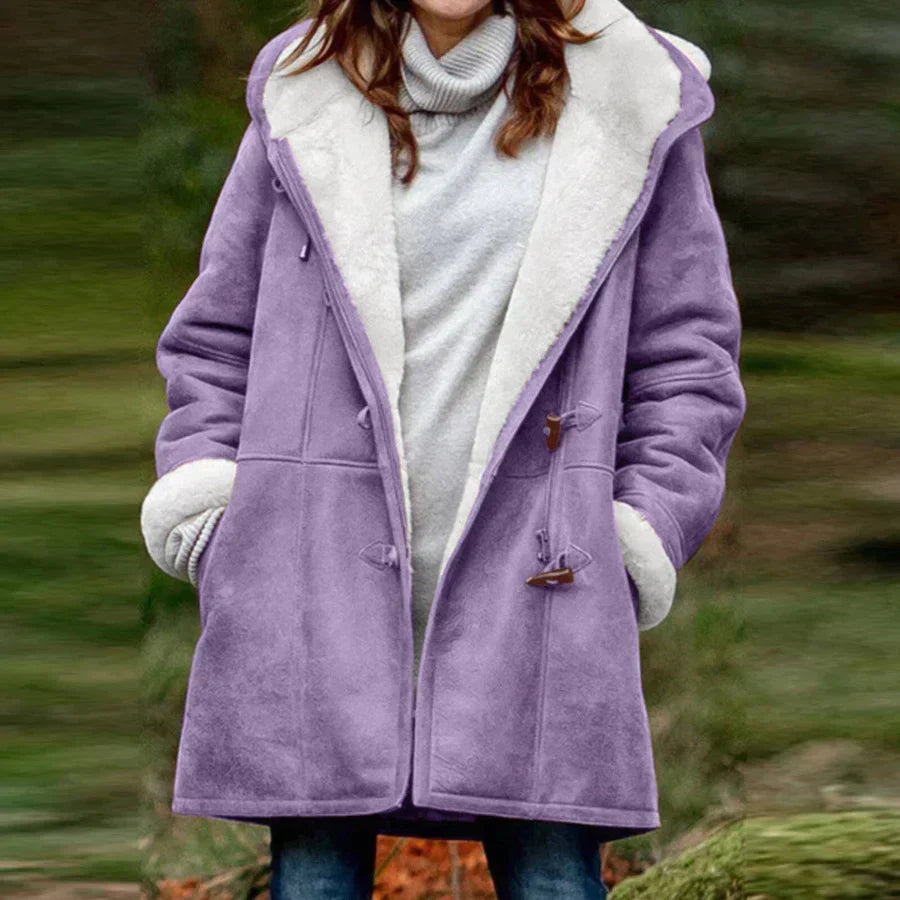 Dames shearling jas - warme en trendy winterjas - Bakkermode.nl