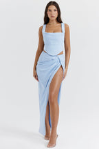 Maxi jurk - verfijnde dames avondjurk met uitsparingen