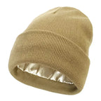 Gebreide beanie - dames zachte stretch wintermuts