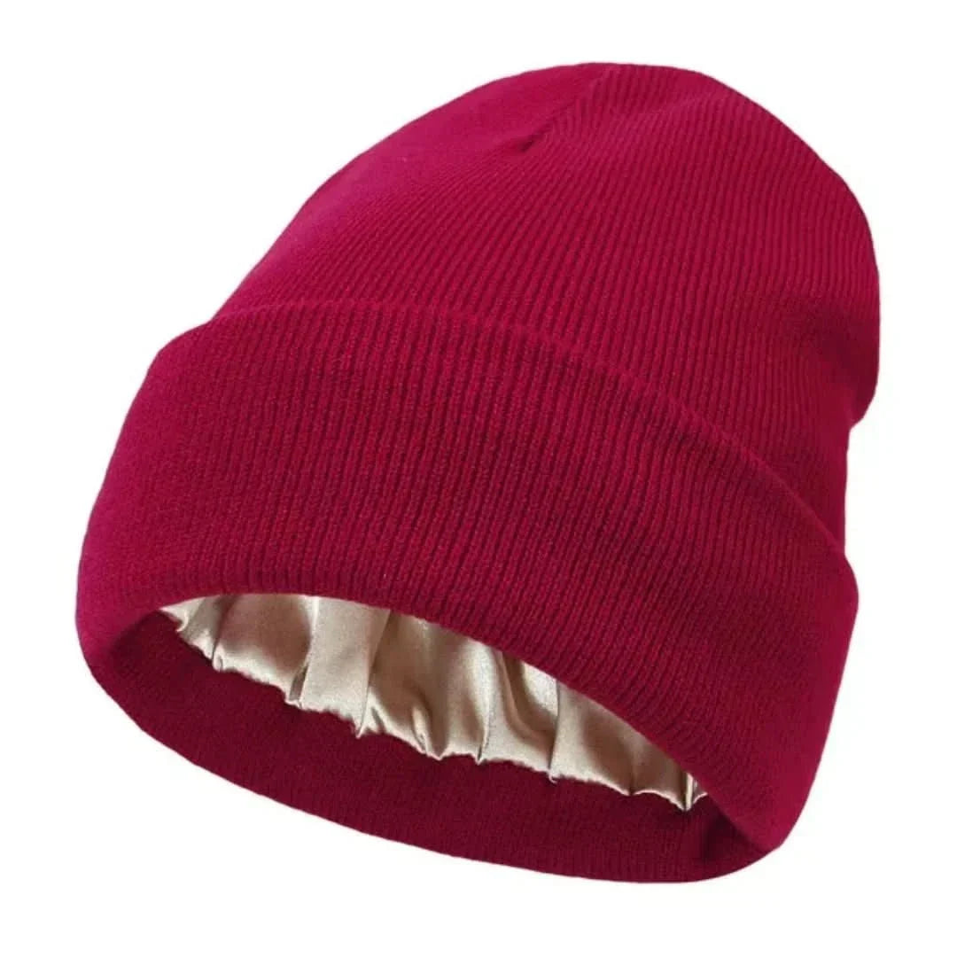 Gebreide beanie - dames zachte stretch wintermuts