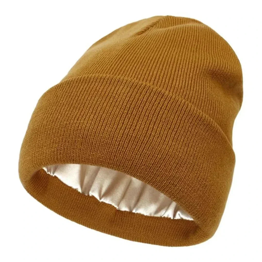 Gebreide beanie - dames zachte stretch wintermuts