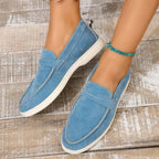 Slip-on loafers - suède dames instappers - Bakkermode.nl