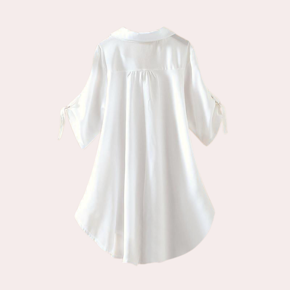 Losse blouse - stijlvolle v-hals top voor dames