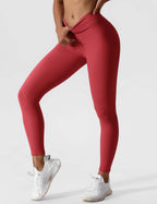 Dames hoge taille leggings - zachte stretch fitnessbroek