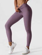 Dames hoge taille leggings - zachte stretch fitnessbroek