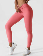 Dames hoge taille leggings - zachte stretch fitnessbroek