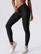 Dames hoge taille leggings - zachte stretch fitnessbroek