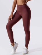 Dames hoge taille leggings - zachte stretch fitnessbroek