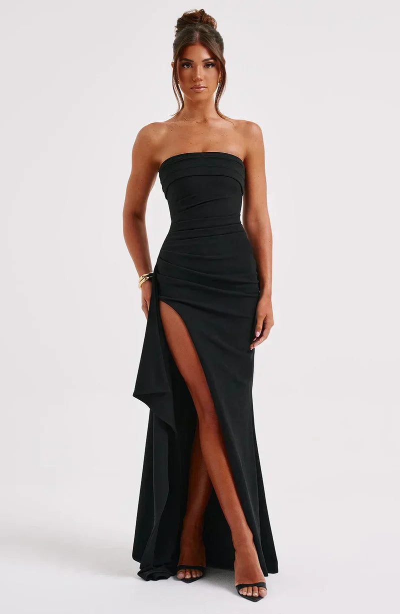 Strapless maxi jurk - chique avondjurk voor speciale gelegenheden