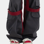 Cargo broeken - grijze pantalon voor dames met functionele zakken