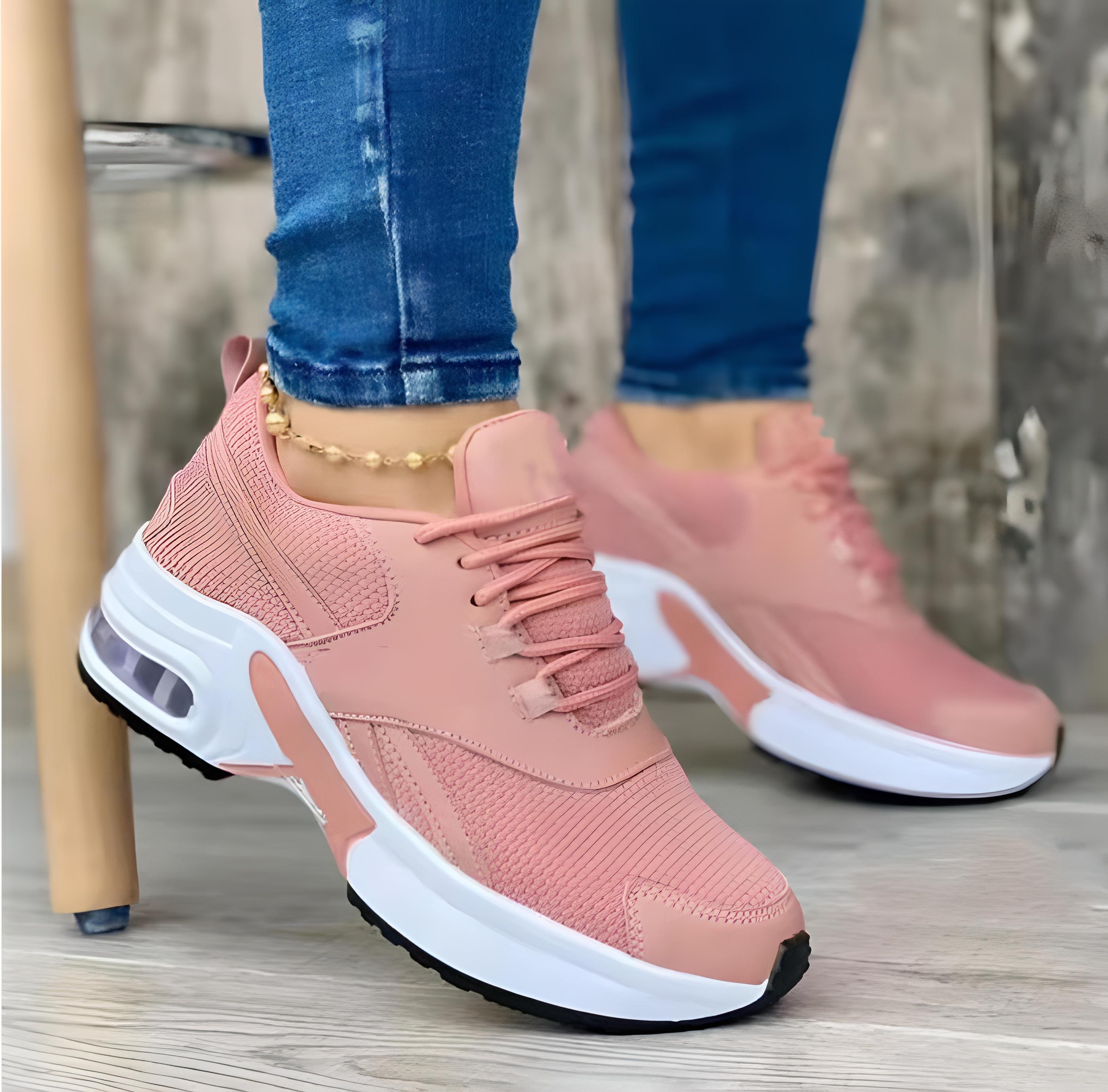 Dames hardloopschoenen lichte trainers voor dagelijks gebruik - stijlvolle casual schoenen met ademend ontwerp